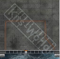 Kitsworld Diorama Adhesive Base 1:72 scale - USS Nimitz- No 2 Elevator 
